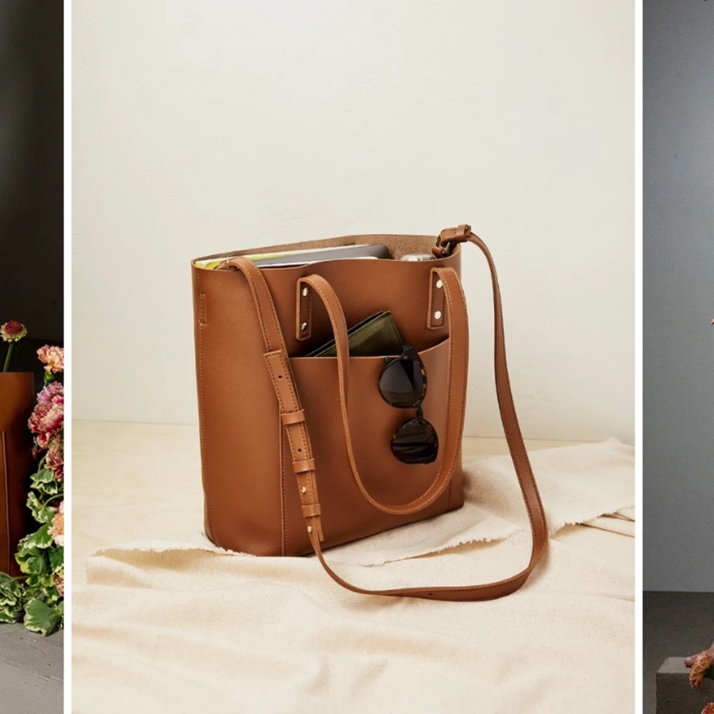 Henny+Lev vegan leather tote bag (New!)